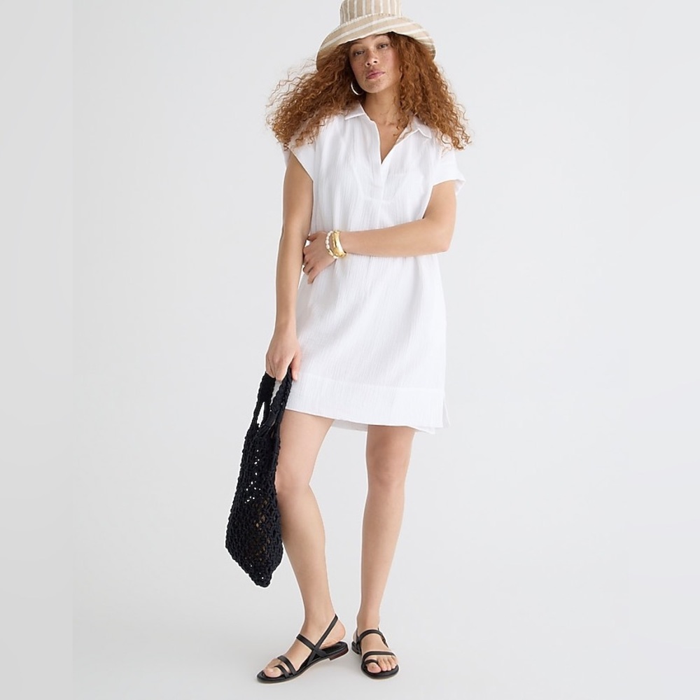 J Crew V-neck shirtdress in soft gauze
Item BP864